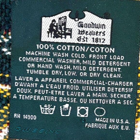 Goodwin Weavers Christmas Throw Tapestry Geese Sheep Shephards Trees 69 x 48 USA - Picture 6 of 14